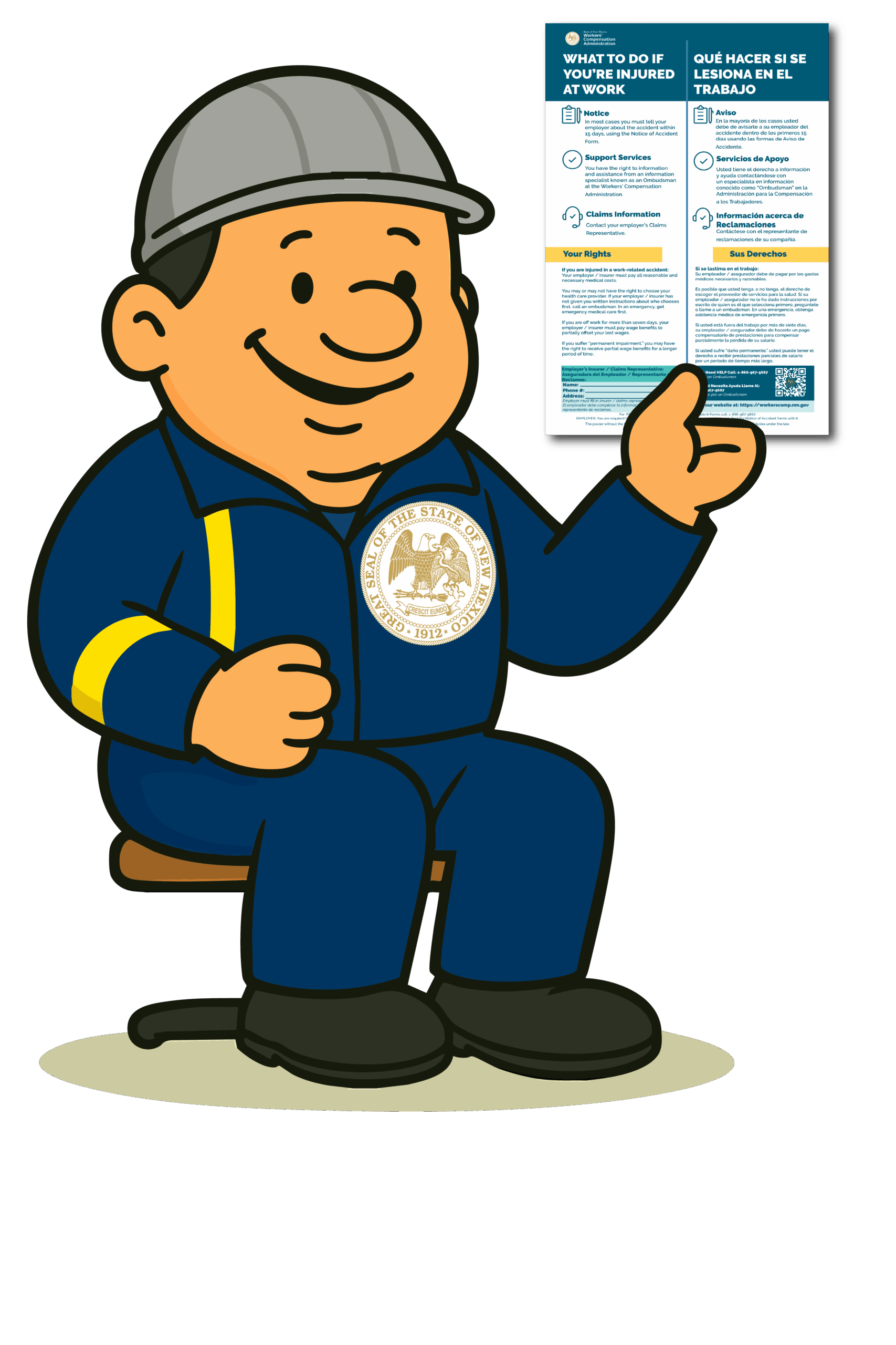 Safety Paul with Poster